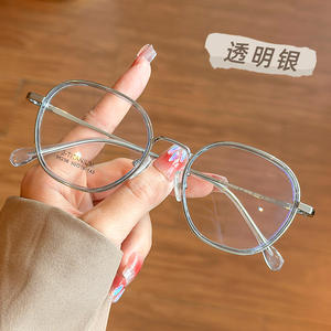 Montures de lunettes ovales Danyang 96296 pour femmes, légères, en TR90, monture complète, verres en plastique or rose, lunettes de mode - Product Image 4