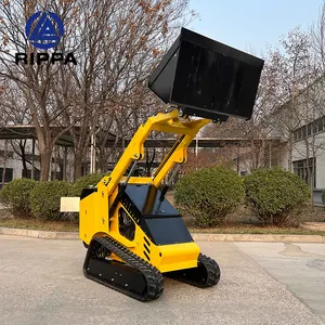 Produsen resmi selip kecil Steer Cina Skidsteer produsen Mini Skid Steer Loader dengan ember