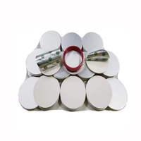 Revestimiento de tapa de botella de HDPE, papel de aluminio hecho por PE, sello de inducción, tapa de rosca, latas con forma de cilindro de plástico PET, tapón de embalaje de 40mm y 70mm