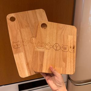 Yuanjin Bamboo <b>Wood</b> Cutting Board Rectangle Anti Slip Easy Clean Durable Multifunction Kitchen Chopping <b>Block</b> - Product Image 2