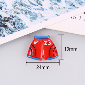 Resina Baloncesto Deporte FlatBack Resina Encantos Cabujón para <span class=keywords><strong>Slime</strong></span> Filler Kid DIY Teléfono móvil Horquilla Llavero Decoración Artesanía - Product Image 5