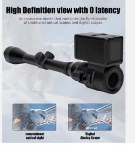 Kamera Trigger DVC-45 Berbahan Aluminium Alloy 4K WiFi Tactical Hunting Scope dengan Lensa Lebar 120 dan Perekaman Video
