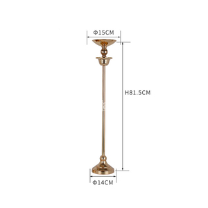 Centres de table Candélabres de décoration, centre de table de mariage en or galvanisé - Product Image 6