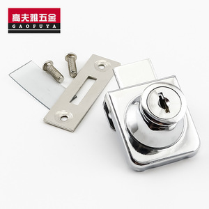 Little Doctor Glass Cabinet Lock 407409 Zinc Alloy Modern Design Easy Installation For <b>Display</b> <b>Case</b> Shop Window Door - Product Image 2