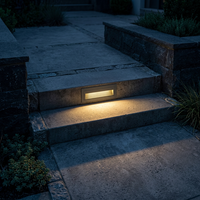 Lumière LED encastrée en aluminium pour escalier 5W, lampe murale extérieure sous escalier, éclairage IP65, angle de faisceau 30°, DC12V/24V AC85-265V
