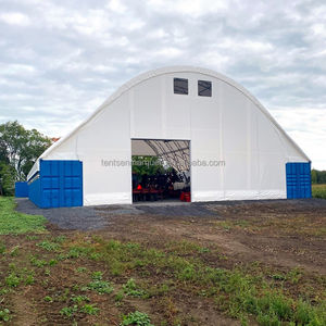 Tente de stockage de balles de foin en PVC <span class=keywords><strong>à</strong></span> cadre en acier industriel 10X20 sac entrepôt de bicyclettes 20X30x12 bâtiment en tissu carports auvent <span class=keywords><strong>abri</strong></span> - Product Image 3