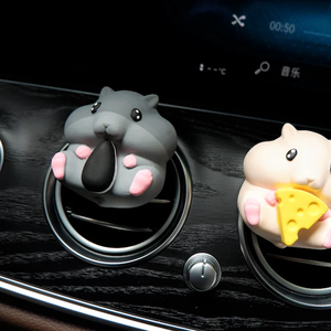 Difusor de Aroma con Forma de Hámster Adorable, Clip de Ventilación para Coche con Forma de Animal, Ambientador - Product Image 1