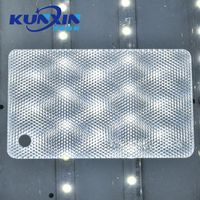 Plaque acrylique diffuseur de lumière prismatique en PMMA optique, prix de gros