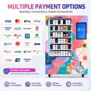 Distributeur automatique de parfums commercial avec système de levier élévateur, paiement par carte de crédit et QR pour les halls de cinéma et de salles de cinéma - Product Image 6