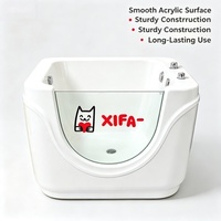 Baignoire bébé en acrylique avec lecteur de musique intégré, mélodies apaisantes et vibrations douces pour des bains relaxants