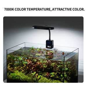 YEE Factory Groothandel <span class=keywords><strong>Aquarium</strong></span> LED Verlichting Volledig Spectrum Visbakverlichting met Temperatuurweergave voor Plantengroei - Product Image 3