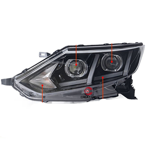 Lampada frontale a LED per <span class=keywords><strong>faro</strong></span> <span class=keywords><strong>Nissan</strong></span> <span class=keywords><strong>Qashqai</strong></span> 2016 2017 angoli occhi luci LED luci diurne - Product Image 5