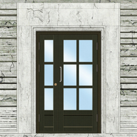 Portes Extérieures en Acier et Verre Anti-Effraction Modernes Personnalisées pour Villa, Entrée Principale, Hôtel, Appartement, Résidence