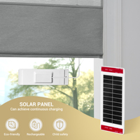 Persianas Romanas Motorizadas para Ventanas con Control Remoto, Control por Voz con Google/Alexa, Persianas Opacas para Hogar y Oficina