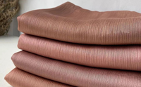 Vente en gros d'enveloppements élégants en satin à rayures pour femmes, longs voiles de soie froissés, lisses et naturels, bronze, satin, crêpe