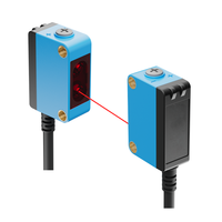 Sensor Fotoelektrik Penekan Latar Belakang WTX LFN - BGS Presisi Tinggi, Bebas Warna, Titik Kecil, 10-24V DC, IP65