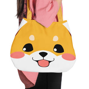 กระเป๋าโท้ทช้อปปิ้งพับได้ทำจากอะนิเมะรีไซเคิลได้รูปร่างพิเศษโลโก้ที่กำหนดเอง - Product Image 3