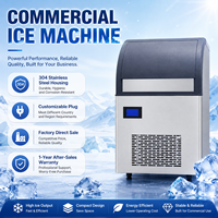 Petit glaçon professionnel automatique commercial de bloc de 55kg/24h faisant la machine