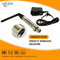 Émetteur-récepteur sans fil 2,4 GHz pour système de contrôle DMX512 de projecteurs LED à batterie et têtes mobiles pour l'éclairage de scène