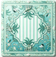 Tapis de mahjong américain à imprimé citron, directement de l'usine, tuiles bleues antidérapantes, réduction du bruit, tapis de table de mahjong