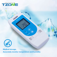 Termómetro registrador de datos digital de temperatura y humedad Tzone TempU03 con calibración rastreable NIST