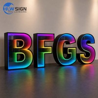 Letras LED con Efecto de Espejo Infinito 3D, Letrero Comercial con Efecto de Túnel de Espejo Dorado, Logotipo Personalizado