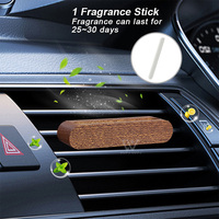 Désodorisant de voiture en bois de Prue avec livraison rapide Diffuseur de clip d'évent de parfum de conception creuse de longue durée pour la décoration de voiture