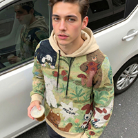 Sweat-shirts à capuche personnalisés en tapisserie, de haute qualité, tissés, en jacquard, avec capuche, sweats à capuche en tapisserie
