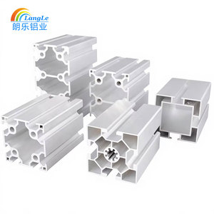 Perfiles de Aluminio Cuadrados Negros con Ranura en T 5050 Estándar Europeo, Corte Personalizado, Temperatura T3-T8, <span class=keywords><strong>1</strong></span> <span class=keywords><strong>Metro</strong></span> de Longitud, Grado 6063 para Equipos de Fitness - Product Image 4