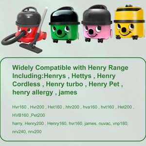 <strong>Vacuum</strong> <strong>Cleaner</strong> Microfibre Dust Bags Compatible With <strong>Henry</strong> Numatic Hetty, Basil, James - Product Image 4