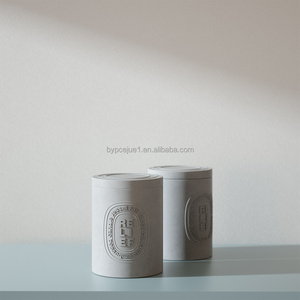 Bán Buôn 6Oz 10Oz Biểu Tượng Tùy Chỉnh Hiện Đại Rỗng Xi Măng Nến Tàu Nồi Container <span class=keywords><strong>Handmade</strong></span> Sang Trọng Bê Tông Nến Jar Chủ - Product Image 2