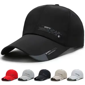 Summer New Sports Cap Mens Hat For Fish Outdoor Fashion Line Baseball Cap Long Visor Brim Shade Snap Back Sun Hat