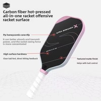 Raquette de pickleball durable et écologique de 16 mm d'épaisseur, noyau GEN4, fibre de carbone T700, pressée à chaud, emballage personnalisé