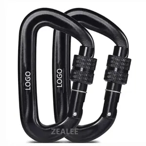 ZY New Year sales high quality 4.5cm oval shape carabiner clip spring open spring carabiner snap hook zinc alloy