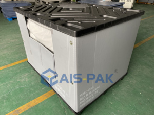 1200*1000 mét lớn ráp Stackable akypak cổ điển Quá Cảnh container với dệt chèn lót bên trong cho các bộ phận tự động đóng gói - Product Image 2
