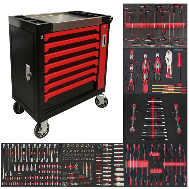 Wholesale Heavy Duty 7 Drawer Rolling