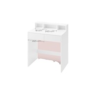 Coiffeuse de luxe moderne avec miroir lumineux ultra-clair professionnel, table de maquillage pour salon
