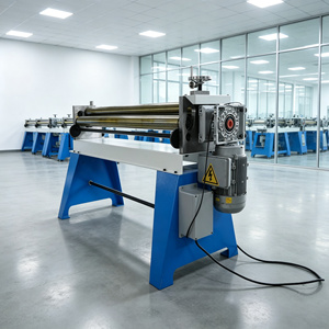 Machine à cintrer les tôles WinYing à 3 rouleaux, manuelle, en acier au carbone, acier inoxydable, aluminium, avec moteur, petite plieuse de tôles - Product Image 2