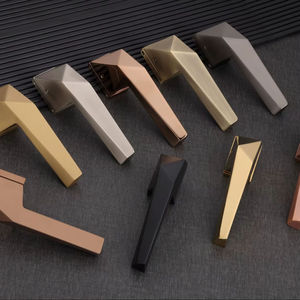 Modern Aluminum Alloy Interior Door Lock Handle Set Durable Minimalist Lever Heavy Duty Residential Office Hardware - Product Image 1
