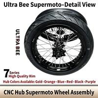Kit de roues Supermoto 17 pouces pour Surron Ultra Bee, série 7, en aluminium, modification et amélioration, pièces de rechange pour moto tout-terrain