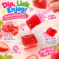 Sucettes en gros personnalisées avec pinceaux à peinture, bonbons durs, sucettes gélifiées au goût de fruits acidulés et sucrés pour enfants