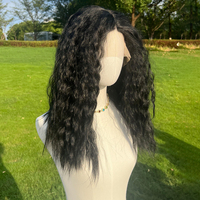 Coiffure pré-lacée noire, réaliste et volumineuse, pour Halloween, style explosion. SM9172
