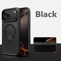 Étui de téléphone magnétique mat givré |   Cache-objectif coulissant pour appareil photo |   Housse de protection antichoc |   Compatible avec la série 17