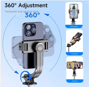 F15 360 Độ Xoay Có Thể Tháo Rời Siêu Dài 1717Mm Điện Thoại Di Động Chủ Ổn Định Mini Selfie Stick Điều Khiển Từ Xa Chân Máy - Product Image 2