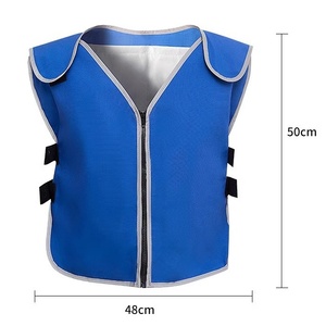 ANT5 <span class=keywords><strong>Gilet</strong></span> Réfléchissant Amovible Réglable 20pcs Vessies de Glace Veste Cool d'Été <span class=keywords><strong>Gilet</strong></span> de Refroidissement pour Hommes Femmes Travaillant la Pêche - Product Image 2
