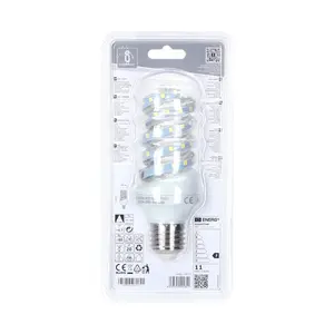 Ampoule LED E27 11W, efficacité énergétique, lumière chaude, longue durée de vie ; idéale pour l'éclairage domestique et des espaces - Product Image 3