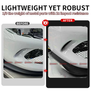 Accessoires automobiles : Déflecteur d'air interne en carbone sec pour pare-chocs avant Ferrari 296GTB, Spoiler interne de pare-chocs avant - Product Image 2