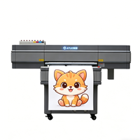 Impresora de Etiquetas de Rollo a Rollo con Tinta UV ATUE I3200 con Laminador, Velocidad de 10/h, Multicolor Automático