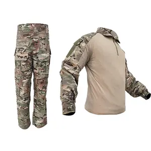 Sturdyarmor Groothandel Lichtgewicht Camouflage Outdoor Bosque Heren Poloshirts Broek Gevechtsjacht Tactisch Uniform Kikker