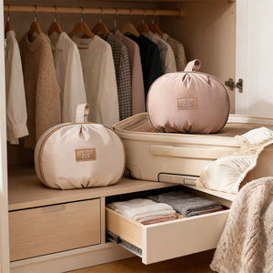 Travel Underwear Storage Bag Round Polyester Portable Lingerie Organizer For Home Travel - Product Image 5